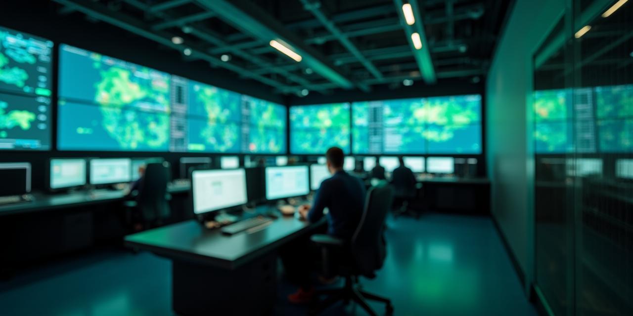 Modern logistics dispatch center with professional equipment